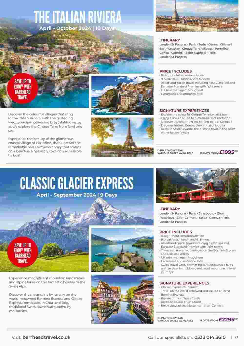 Barrhead Travel offers valid from 11/01/2024 - Page 39.