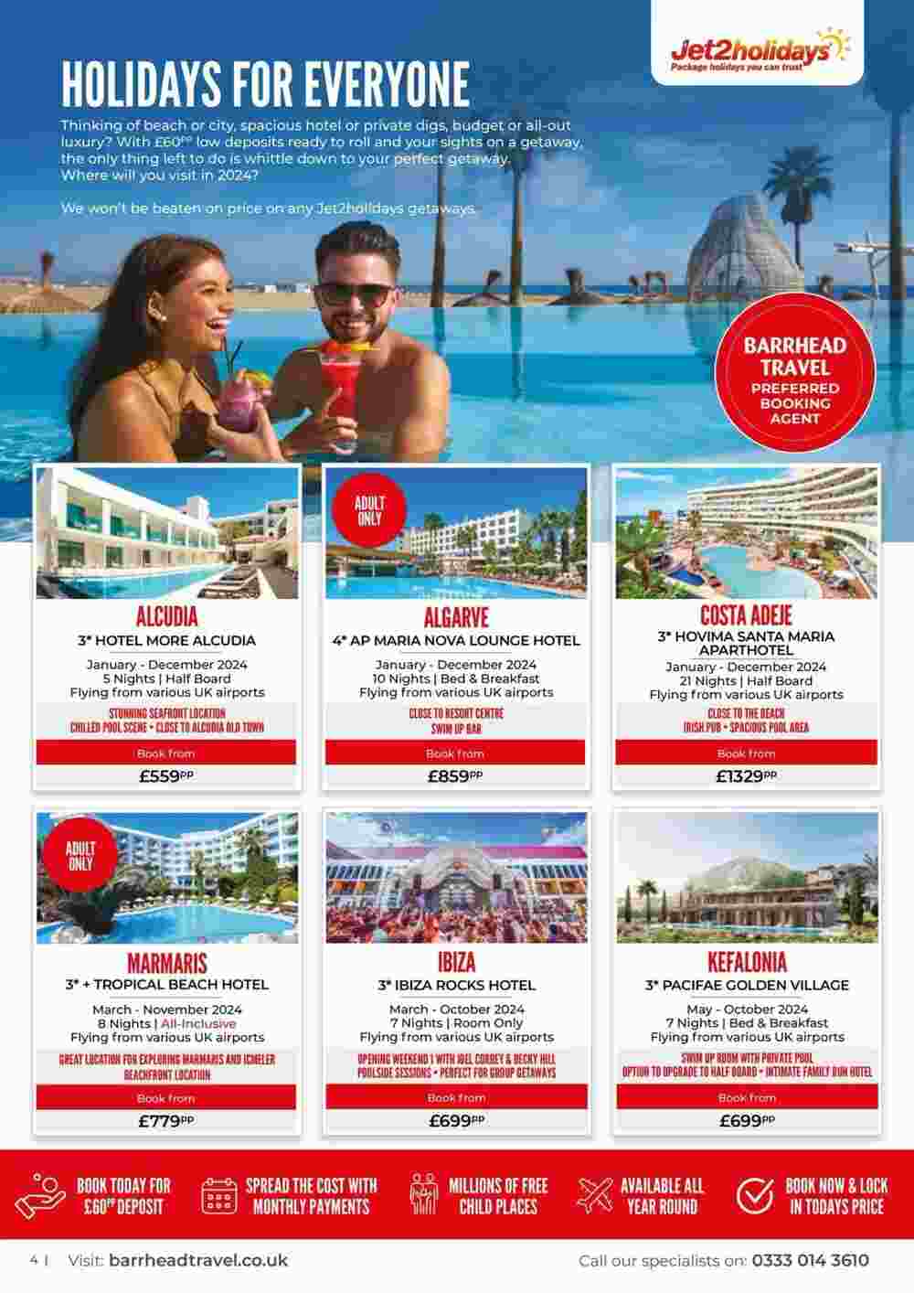 Barrhead Travel offers valid from 11/01/2024 - Page 4.