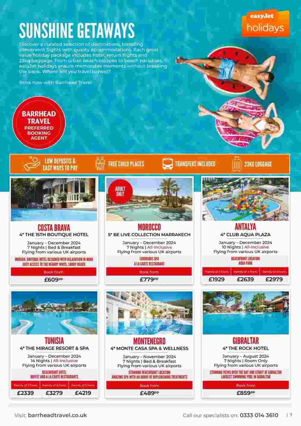 Barrhead Travel offers valid from 11/01/2024 - Page 7.