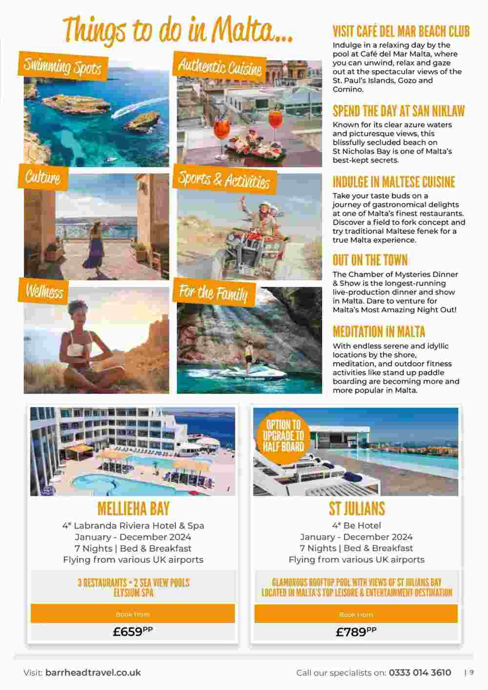 Barrhead Travel offers valid from 11/01/2024 - Page 9.