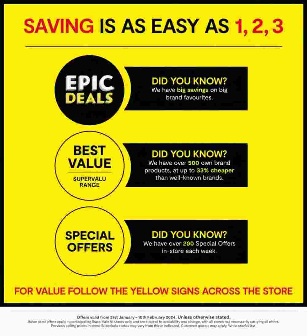 SuperValu offers valid from 21/01/2024 - Page 22.