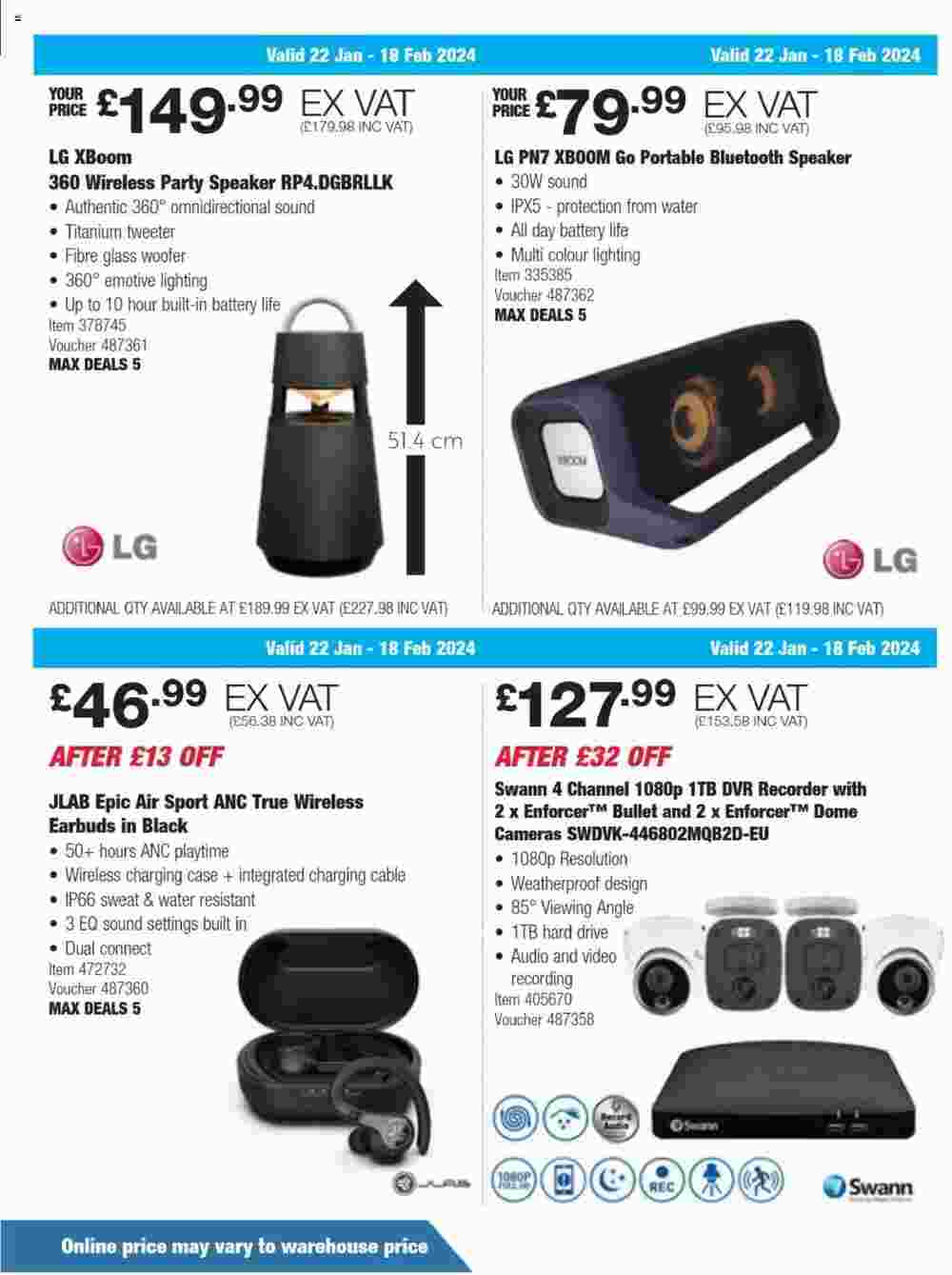 Costco offers valid from 22/01/2024 - Page 4.