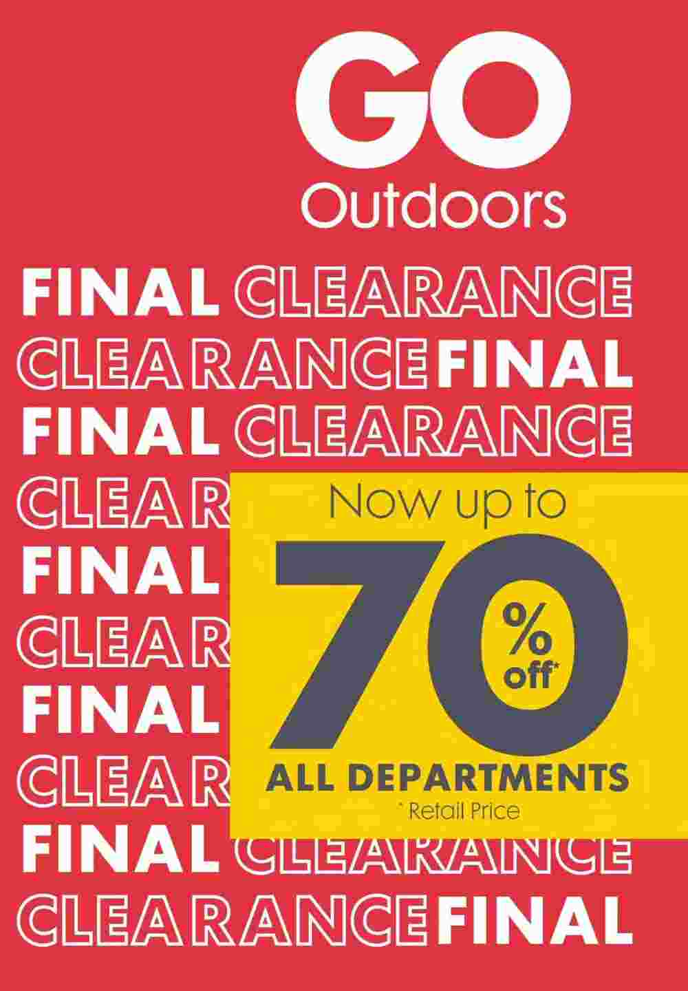 GO Outdoors offers valid from 22/01/2024 - Page 1.