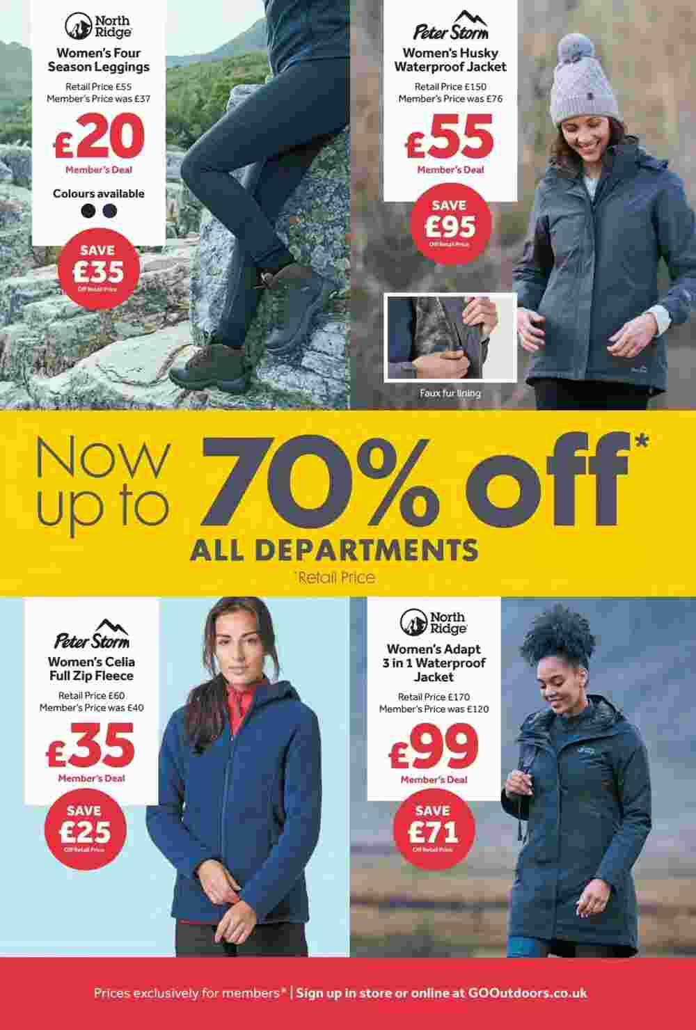 GO Outdoors offers valid from 22/01/2024 - Page 4.