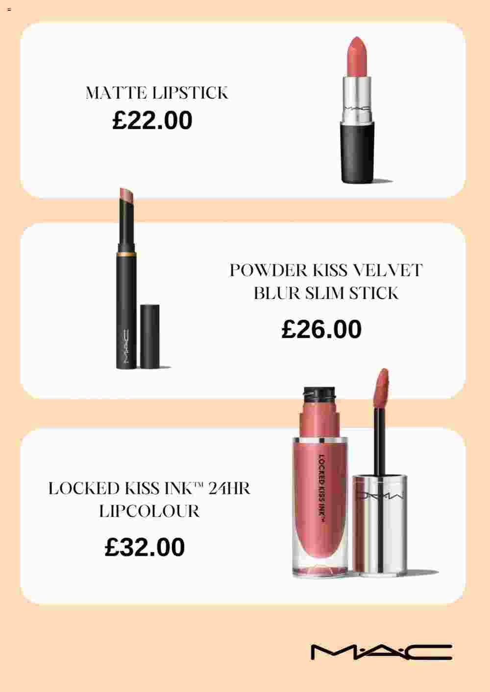 MAC Cosmetics offers valid from 22/01/2024 - Page 2.