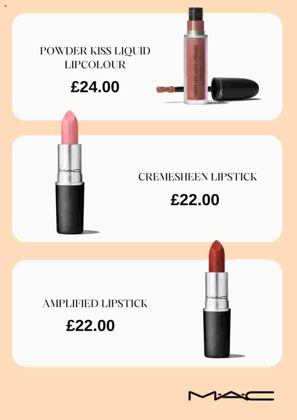 MAC Cosmetics offers valid from 22/01/2024 - Page 3.