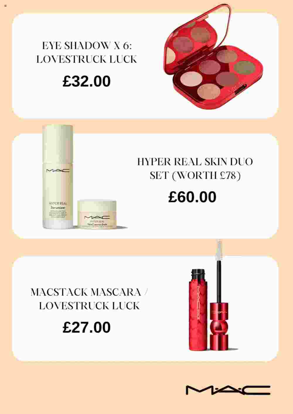 MAC Cosmetics offers valid from 22/01/2024 - Page 4.