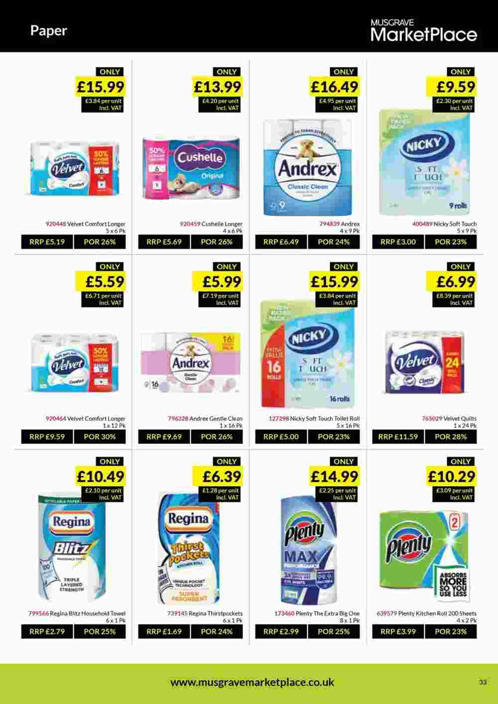 Musgrave MarketPlace offers valid from 30/01/2024 - Page 33.