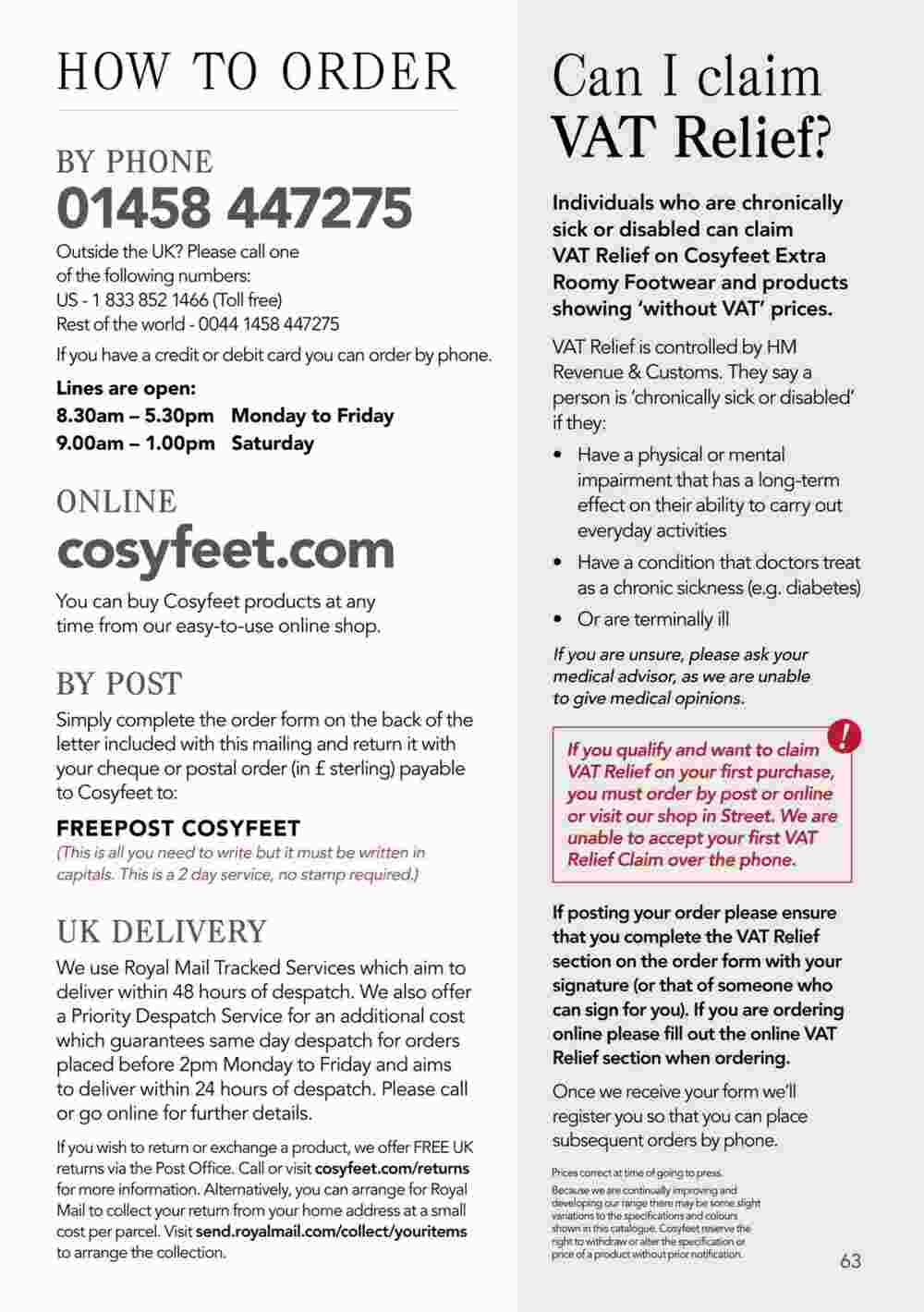Cosyfeet offers valid from 06/02/2024 - Page 63.