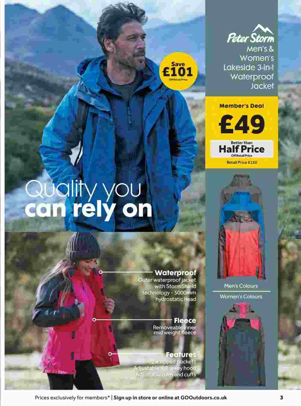 GO Outdoors offers valid from 20/02/2024 - Page 3.