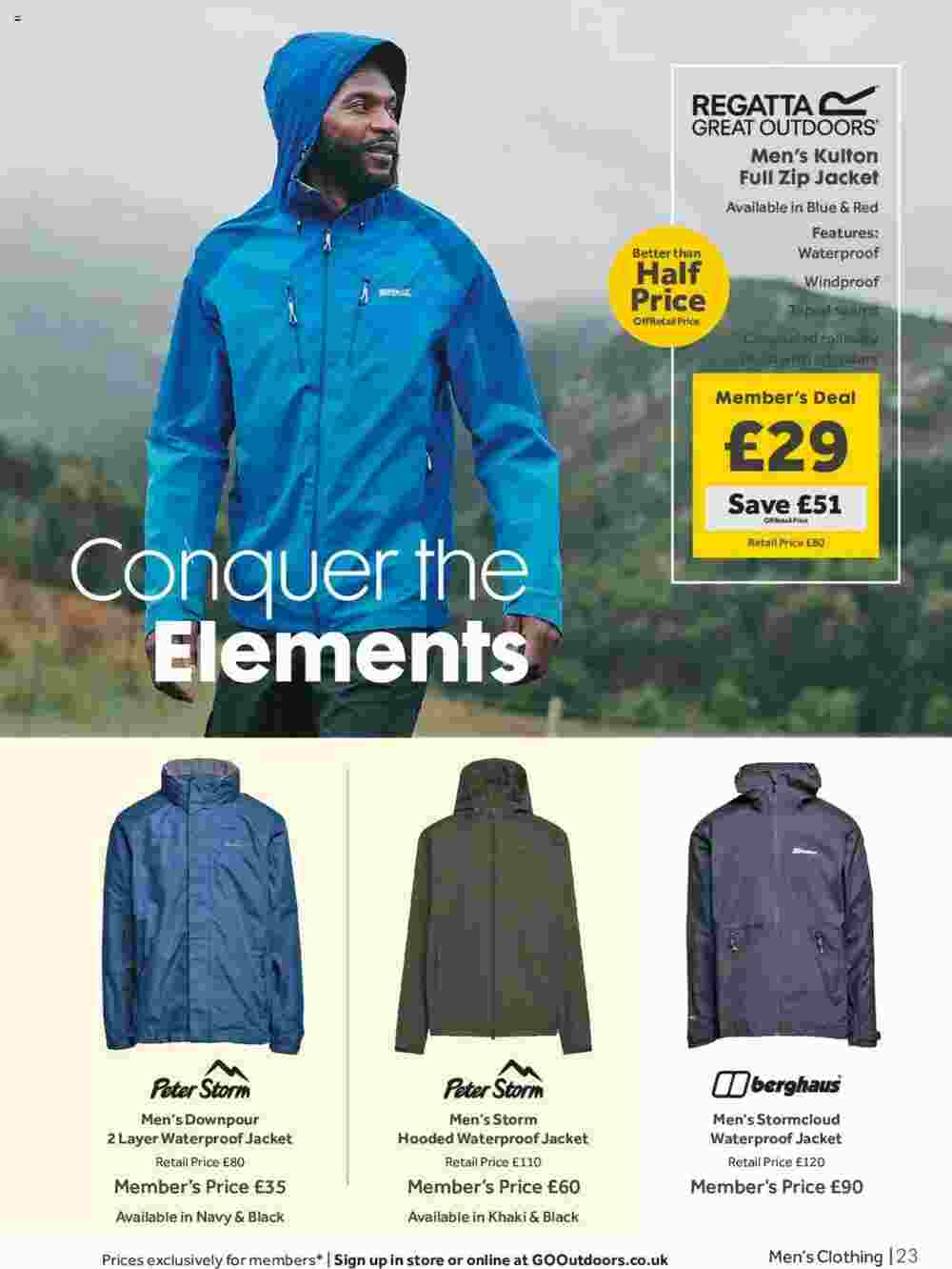 GO Outdoors offers valid from 19/03/2024 - Page 23.