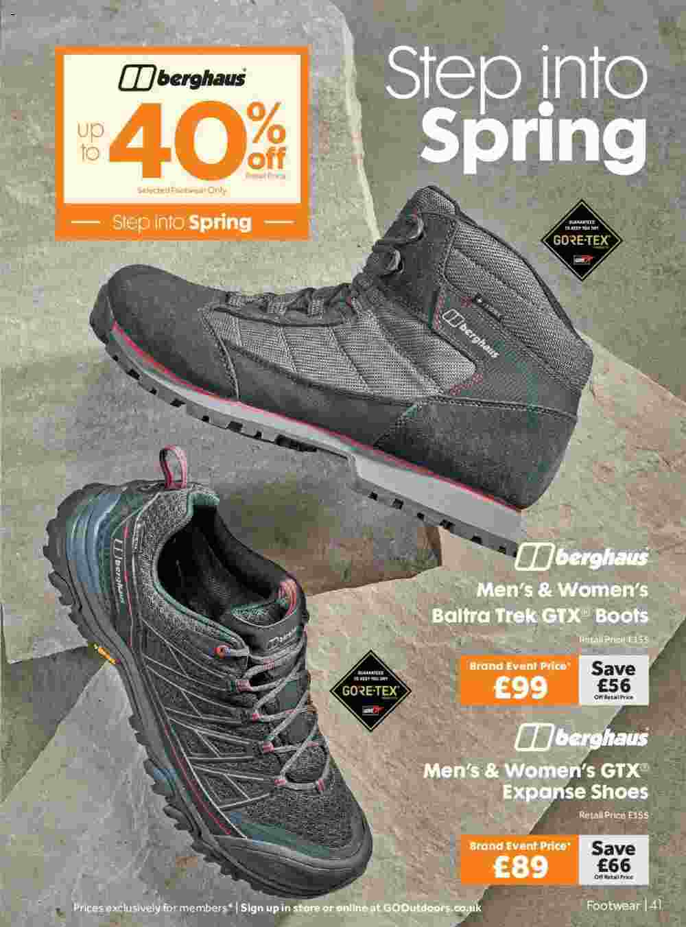GO Outdoors offers valid from 19/03/2024 - Page 41.