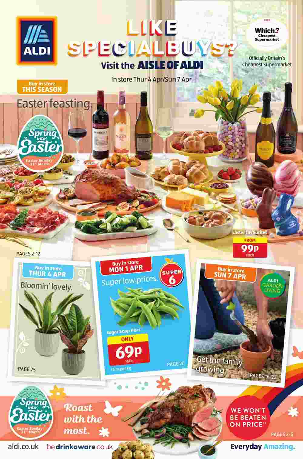 Aldi offers valid from 04/04/2024 - Page 1.