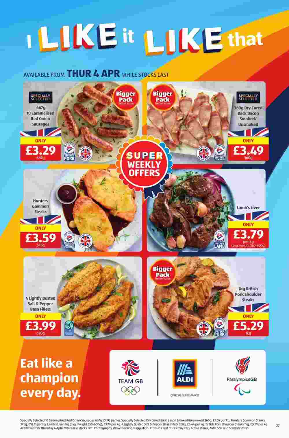 Aldi offers valid from 04/04/2024 - Page 27.