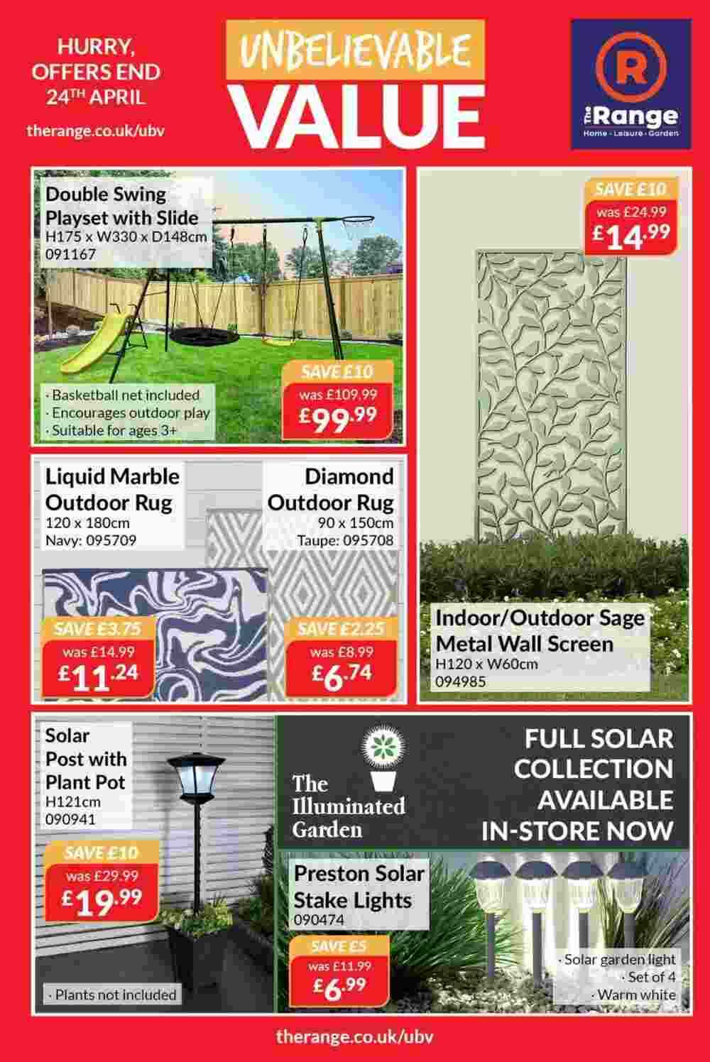 The Range offers valid from 05/04/2024 - Page 1.