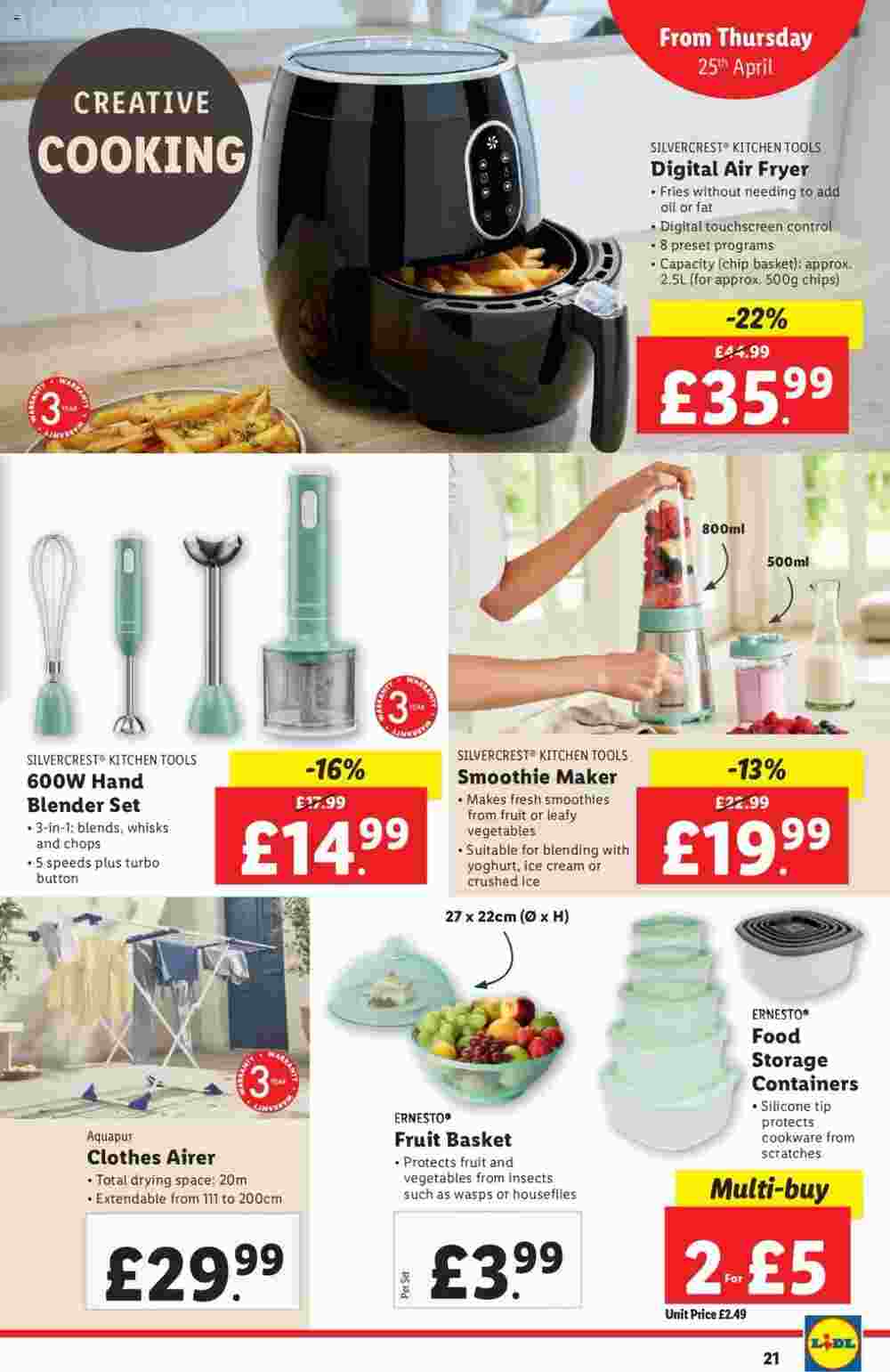 Lidl offers valid from 25/04/2024 - Page 21.