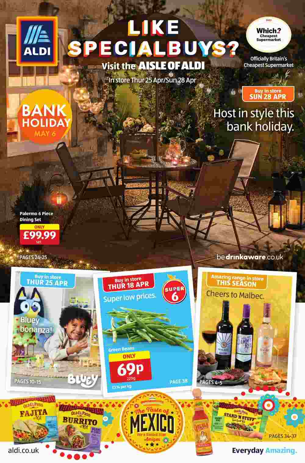 Aldi offers valid from 25/04/2024 - Page 1.