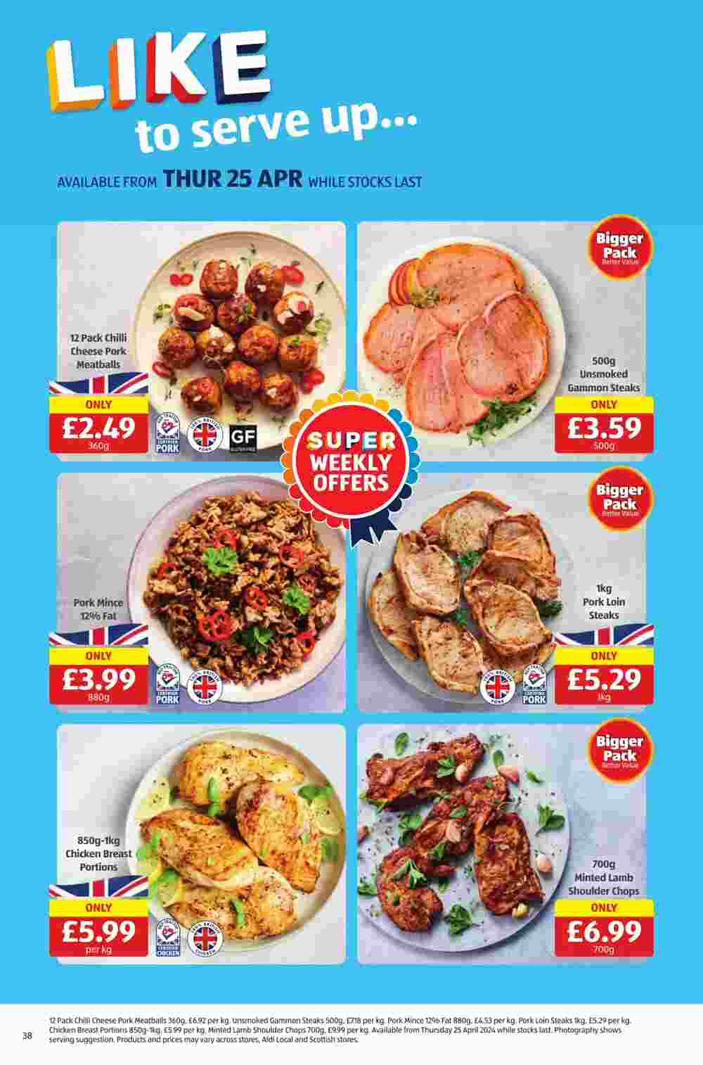 Aldi offers valid from 25/04/2024 - Page 38.