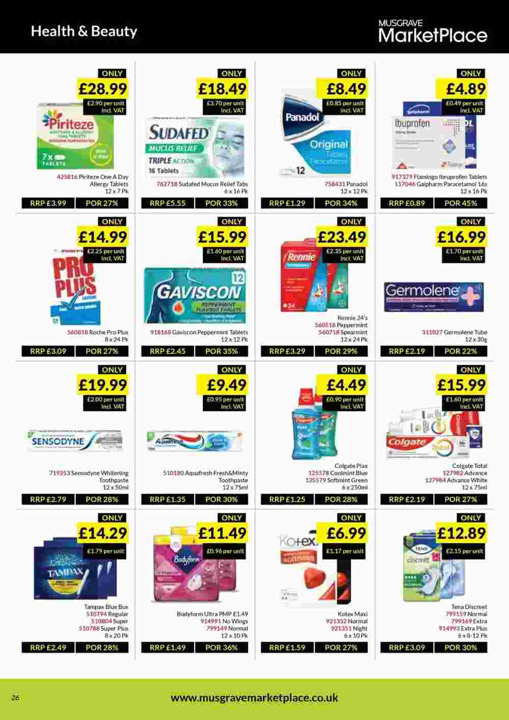 Musgrave MarketPlace offers valid from 25/04/2024 - Page 26.