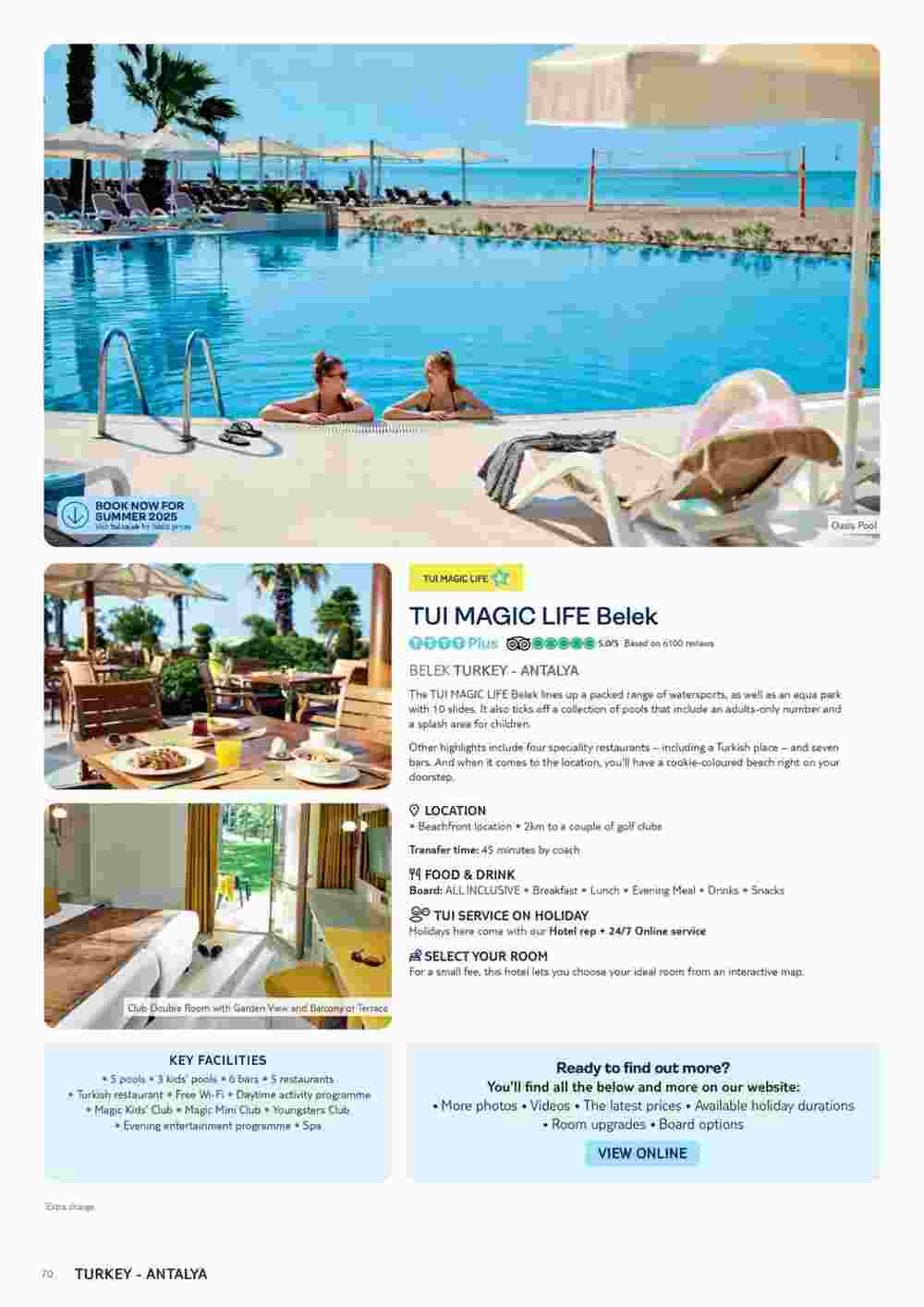 Tui offers valid from 01/05/2024 - Page 70.
