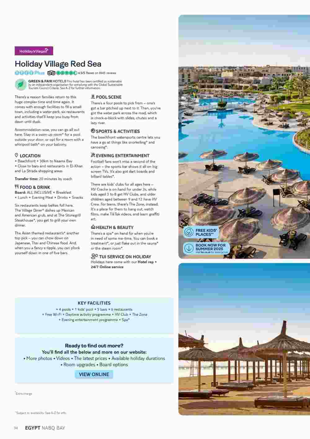 Tui offers valid from 01/05/2024 - Page 34.