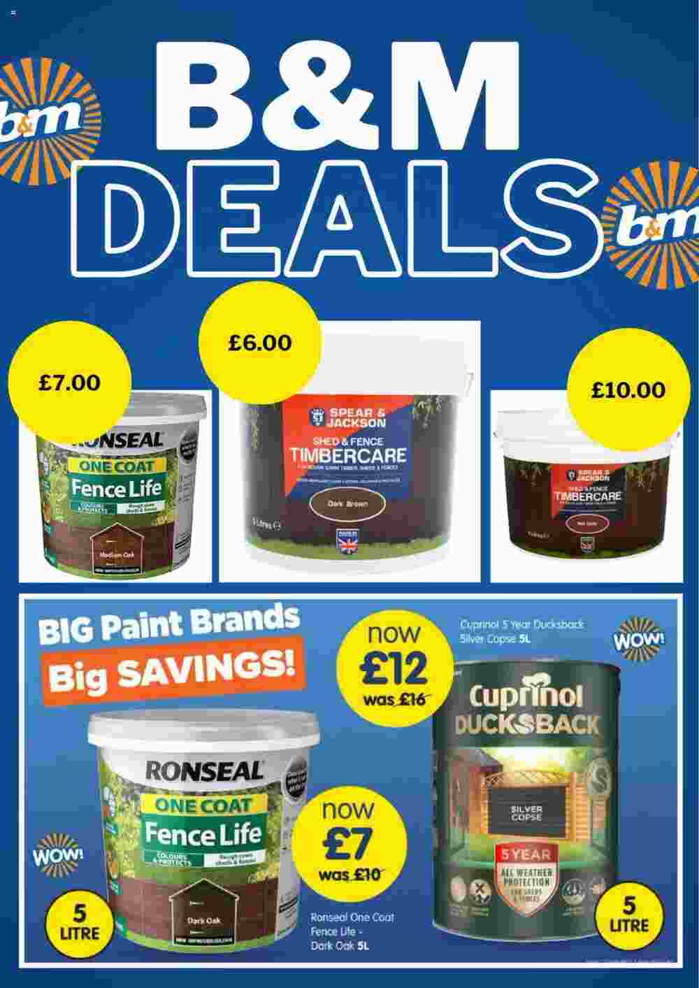 B&M Stores offers valid from 25/05/2024 - Page 1.