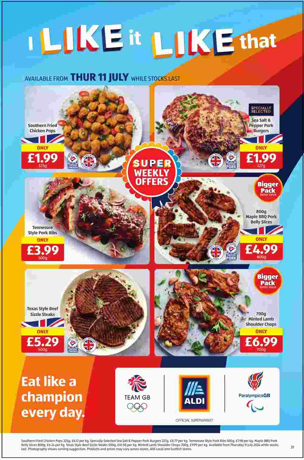 Aldi offers valid from 11/07/2024 - Page 31.