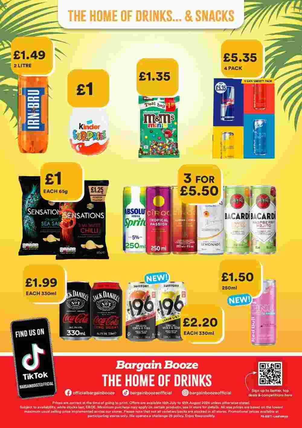 Bargain Booze offers valid from 16/07/2024 - Page 1.