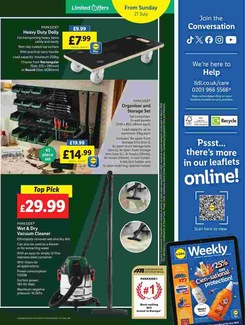 Lidl offers valid from 18/07/2024 - Page 25.