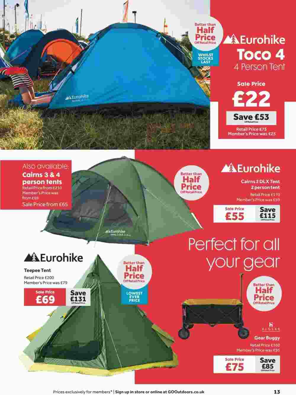 GO Outdoors offers valid from 23/07/2024 - Page 13.