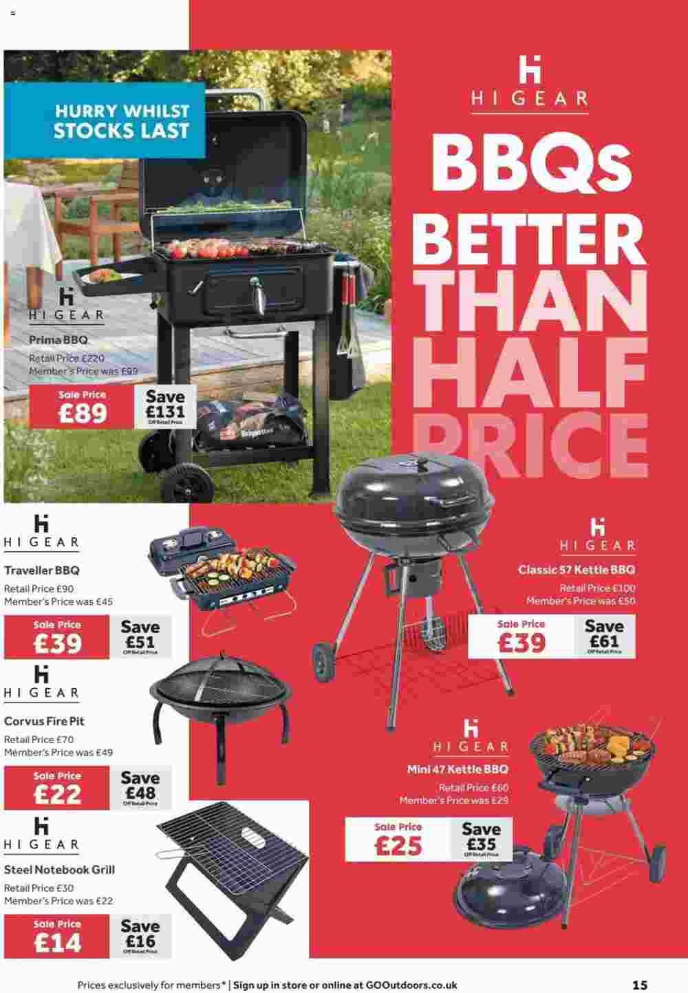 GO Outdoors offers valid from 23/07/2024 - Page 15.