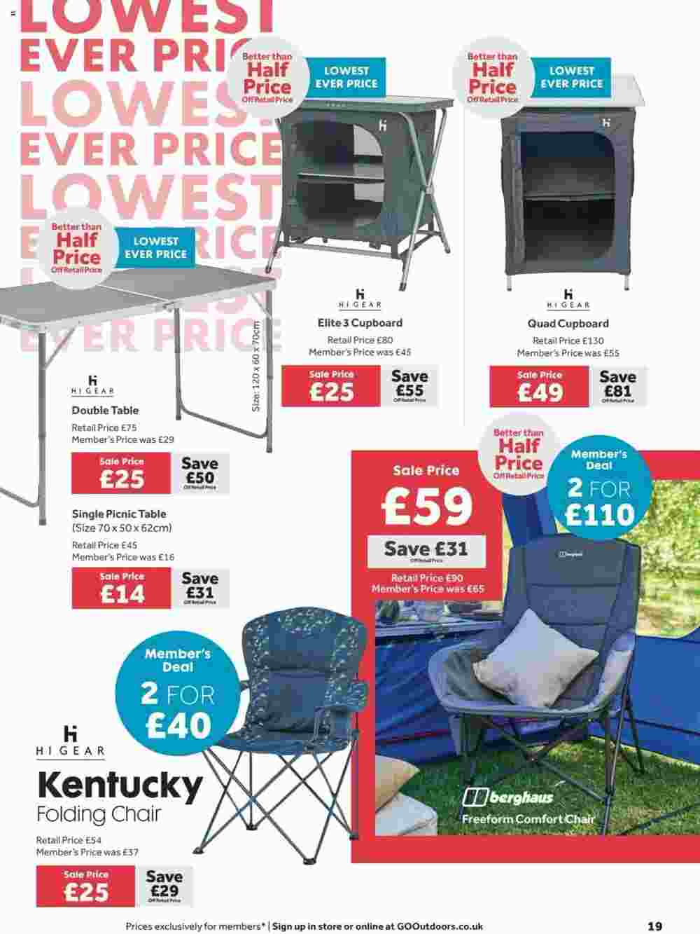 GO Outdoors offers valid from 23/07/2024 - Page 19.