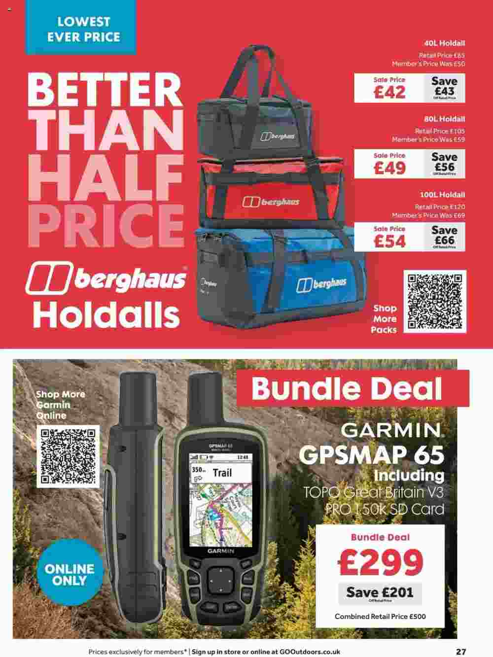 GO Outdoors offers valid from 23/07/2024 - Page 27.