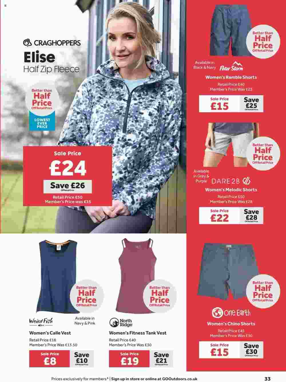 GO Outdoors offers valid from 23/07/2024 - Page 33.