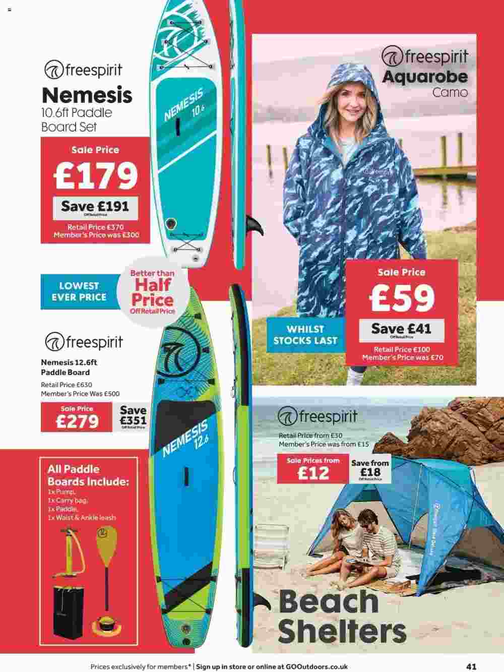 GO Outdoors offers valid from 23/07/2024 - Page 41.