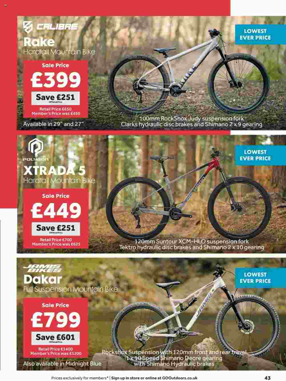 GO Outdoors offers valid from 23/07/2024 - Page 43.