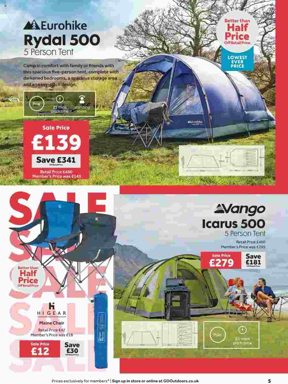 GO Outdoors offers valid from 23/07/2024 - Page 5.