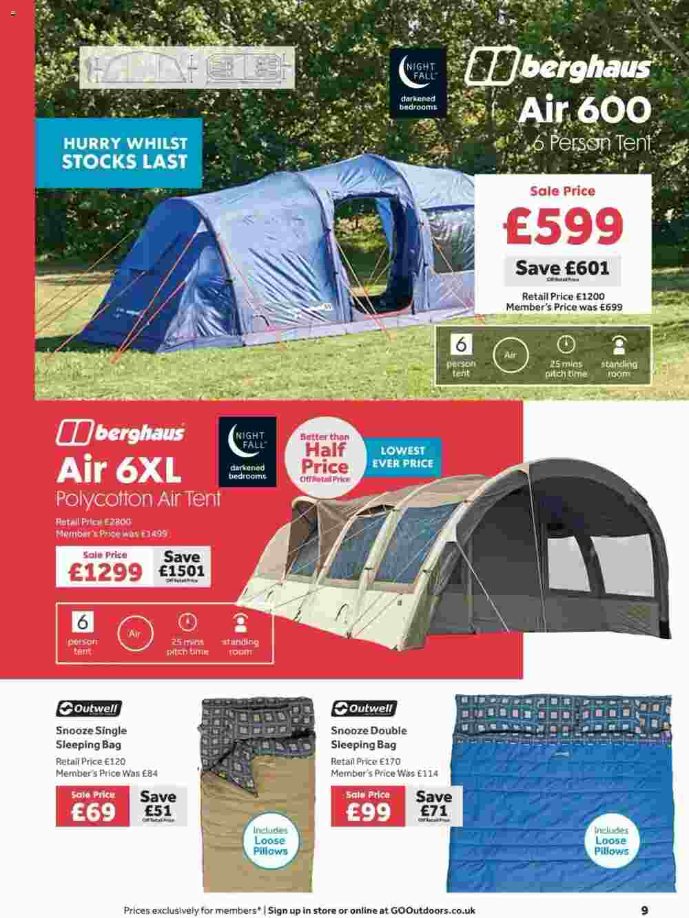 GO Outdoors offers valid from 23/07/2024 - Page 9.