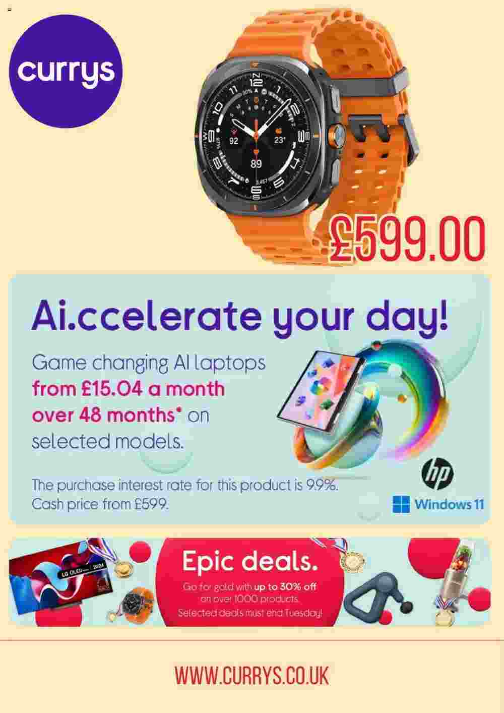 Currys PC World offers valid from 12/08/2024 - Page 1.