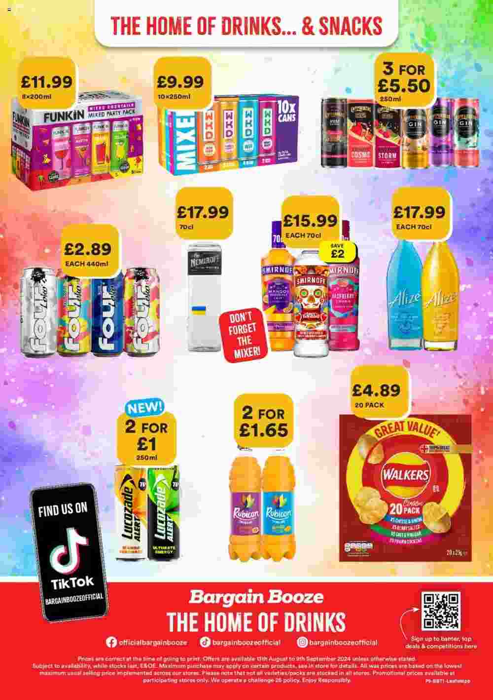 Bargain Booze offers valid from 13/08/2024 - Page 1.