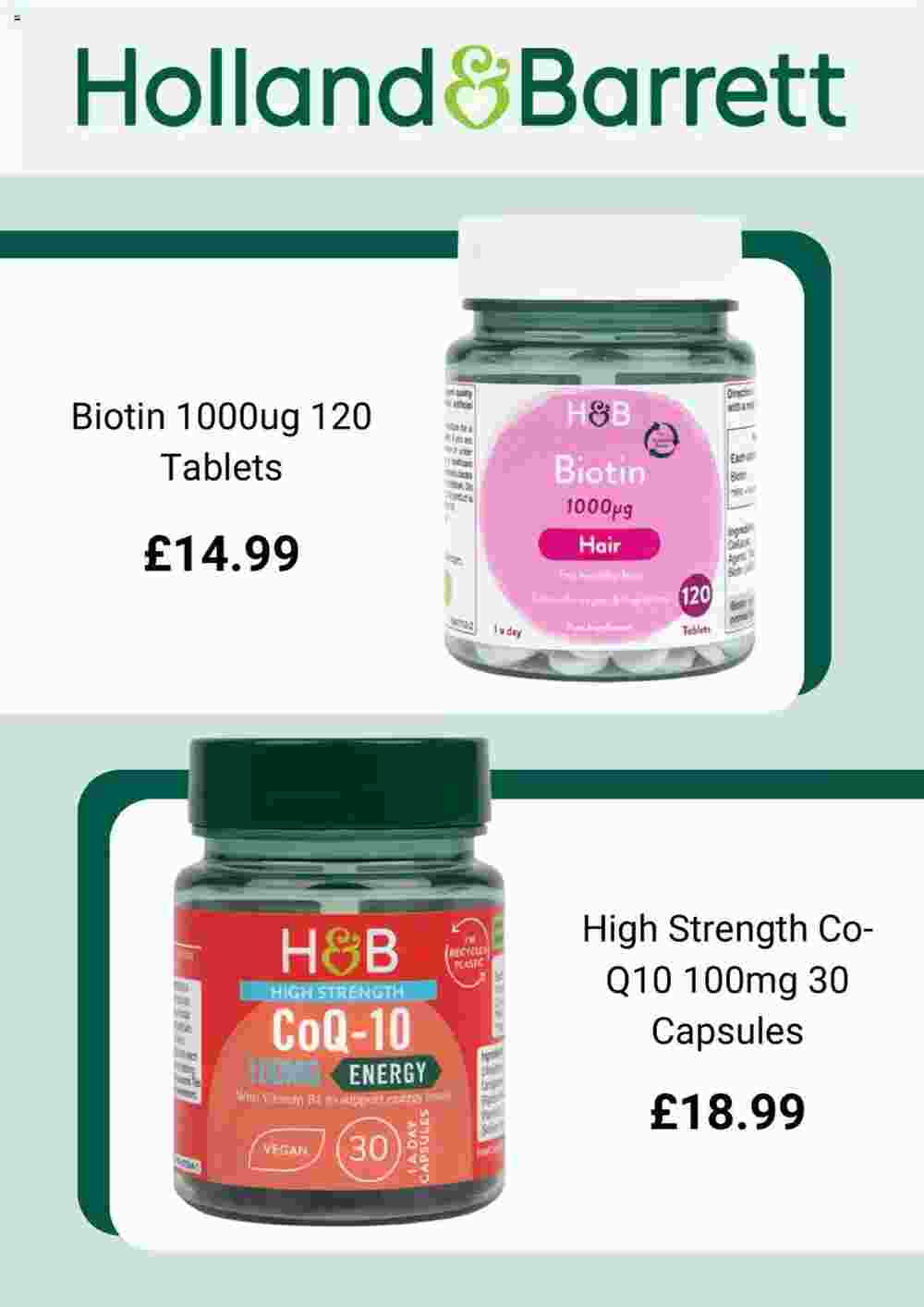 Holland & Barrett offers valid from 18/08/2024 - Page 5.