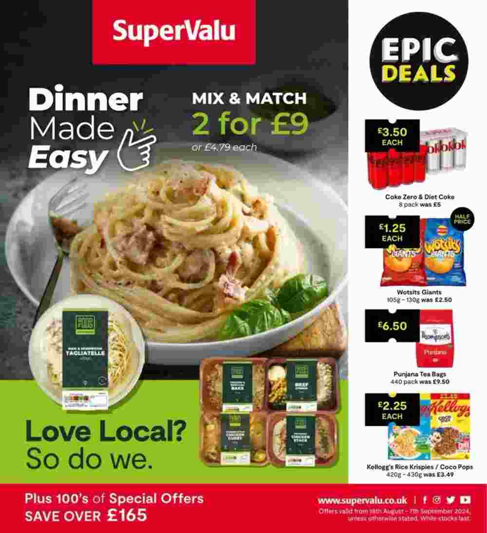 SuperValu offers valid from 19/08/2024 - Page 1.