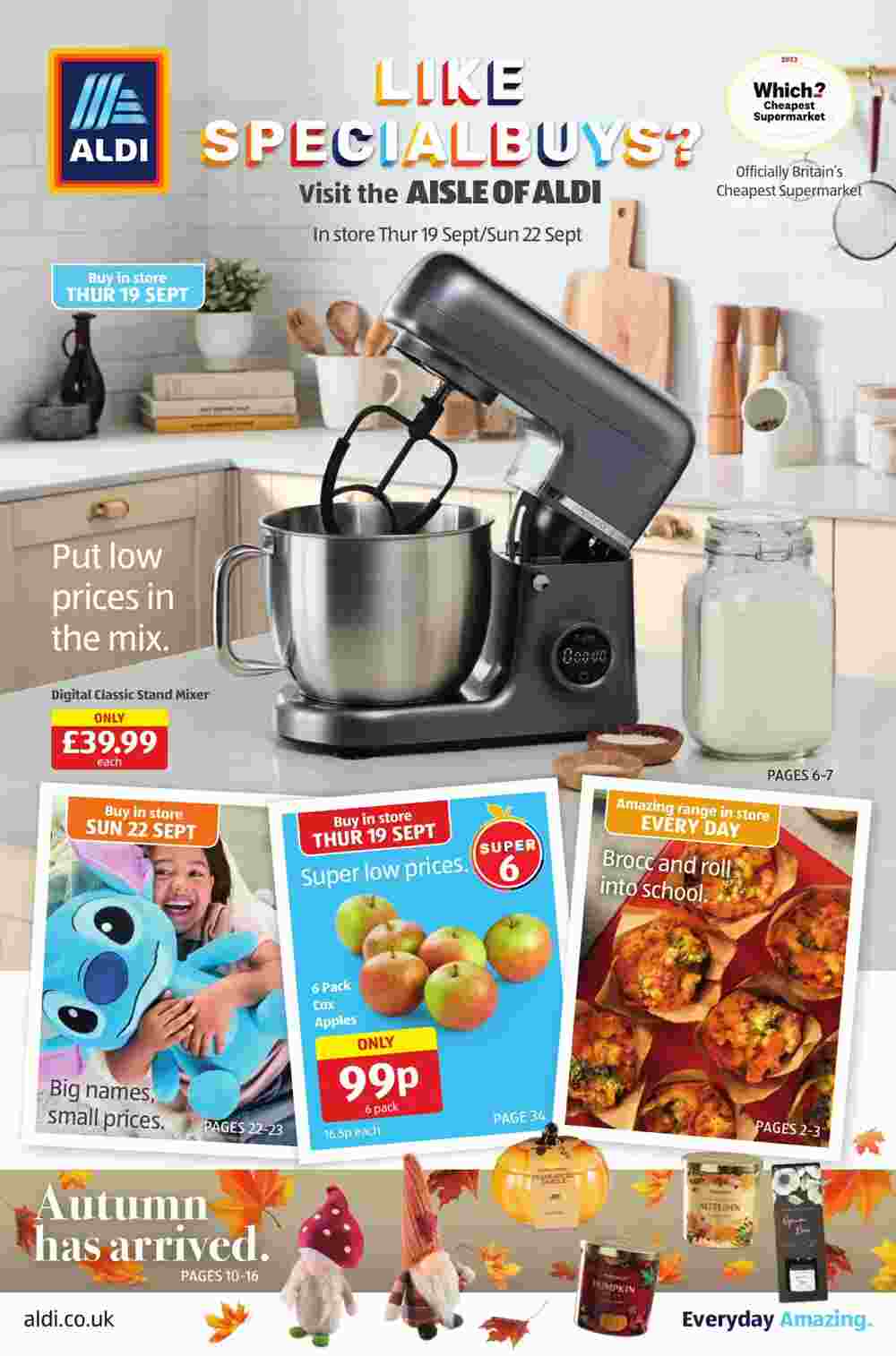 Aldi offers valid from 19/09/2024 - Page 1.