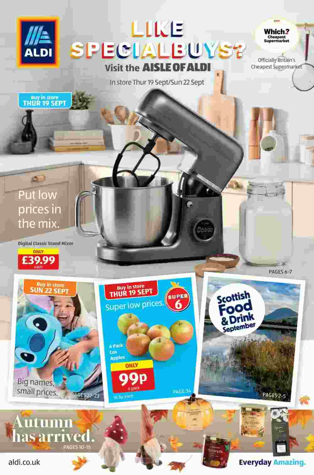 Aldi offers valid from 26/09/2024 - Page 1.