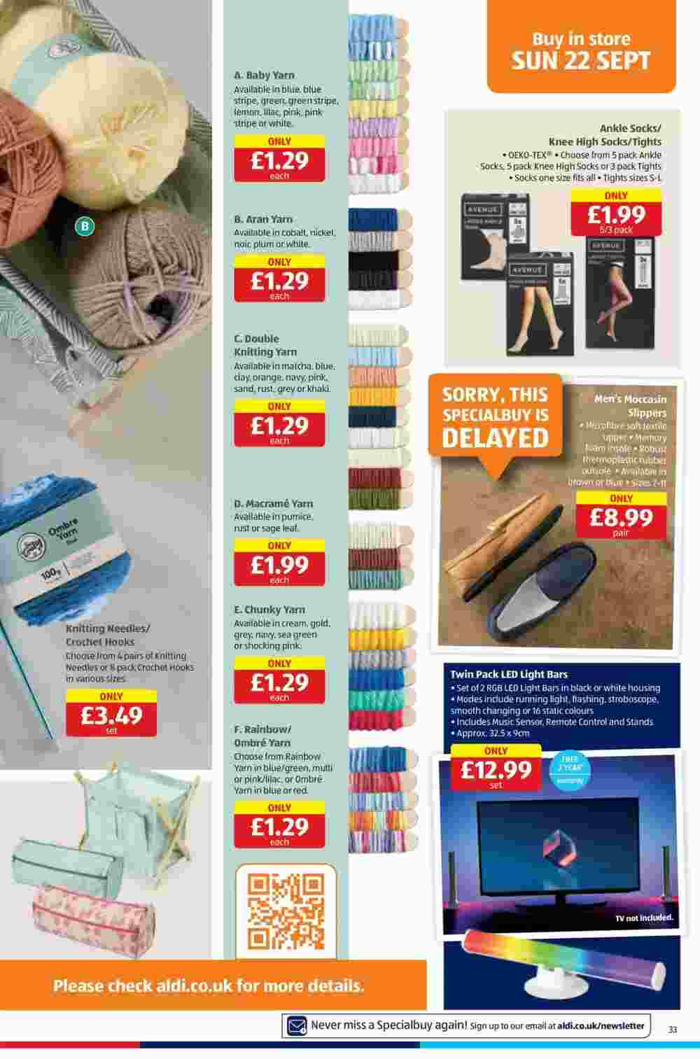 Aldi offers valid from 26/09/2024 - Page 33.