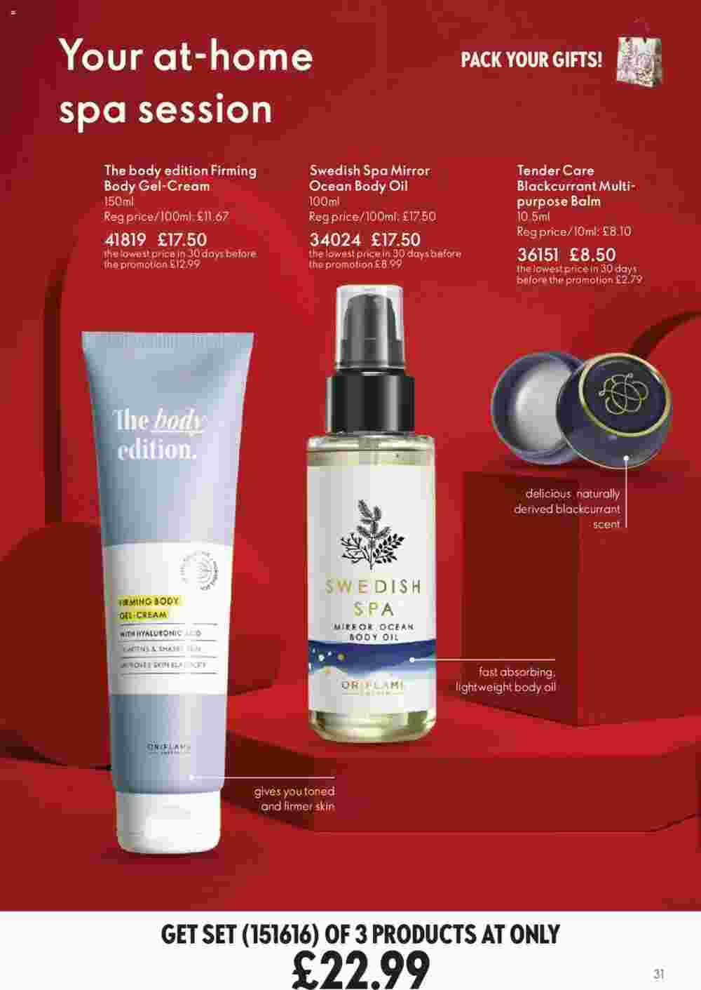 Oriflame offers valid from 03/10/2024 - Page 31.