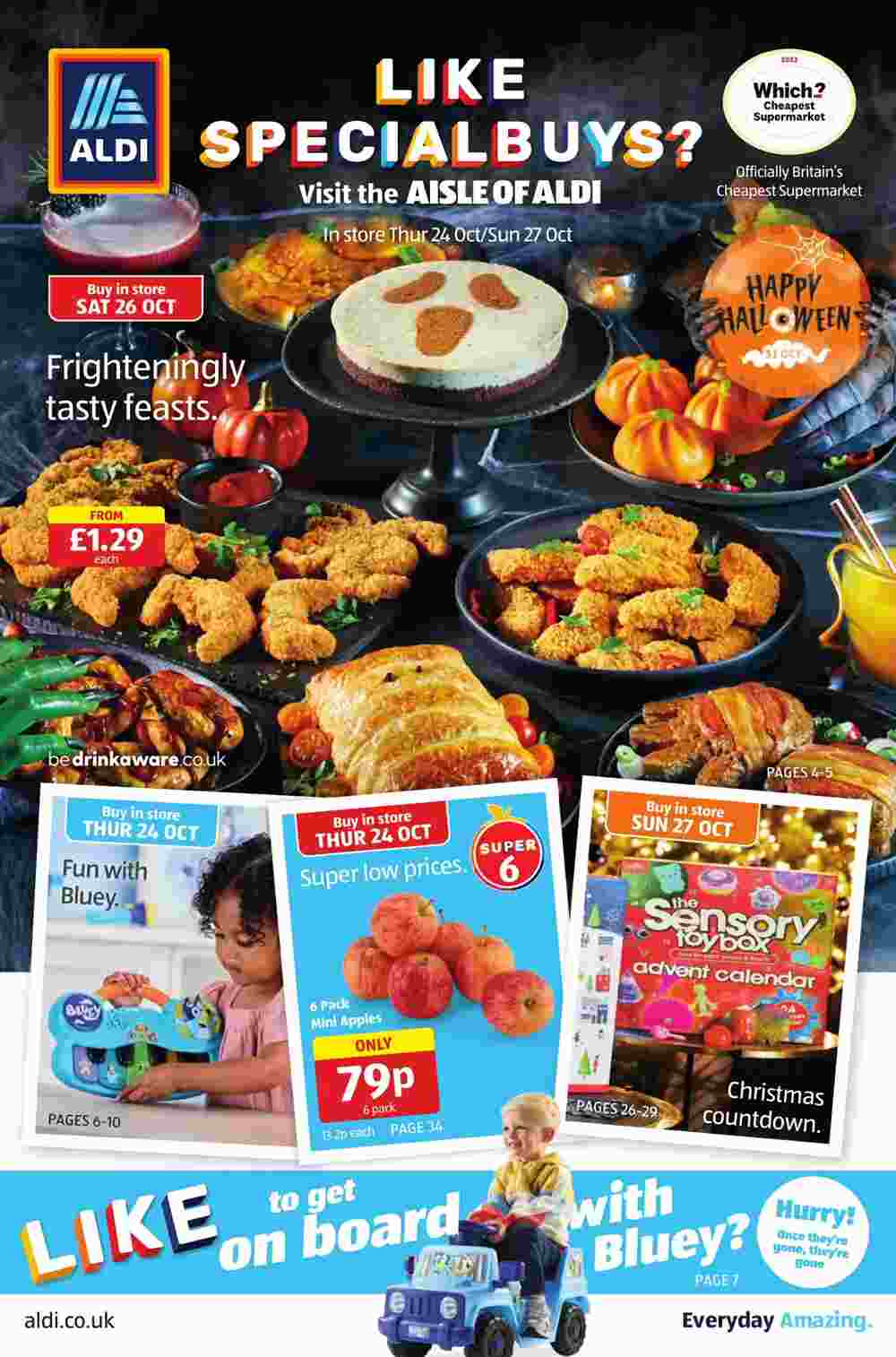 Aldi offers valid from 24/10/2024 - Page 1.