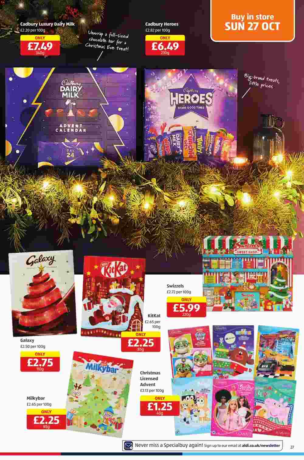 Aldi offers valid from 24/10/2024 - Page 27.