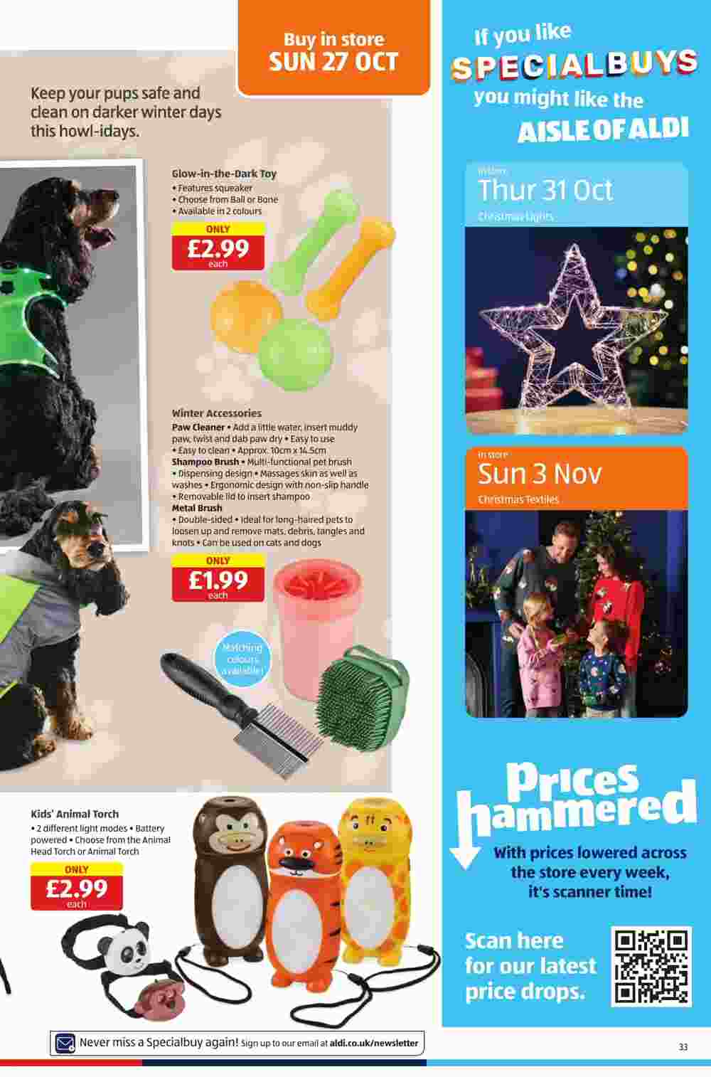 Aldi offers valid from 24/10/2024 - Page 33.