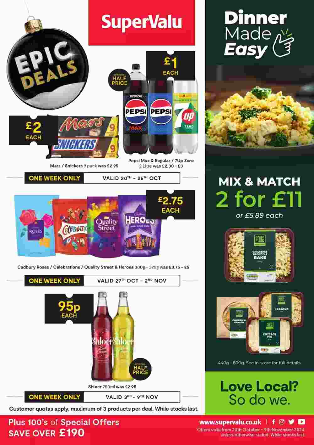 SuperValu offers valid from 24/10/2024 - Page 1.